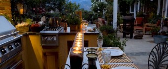 luxury outdoor kitchen